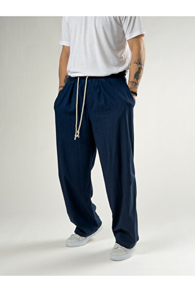 COCOPELLI Knee Detailed Oversized Transitional Men's Denim Baggy Pants Coc2747