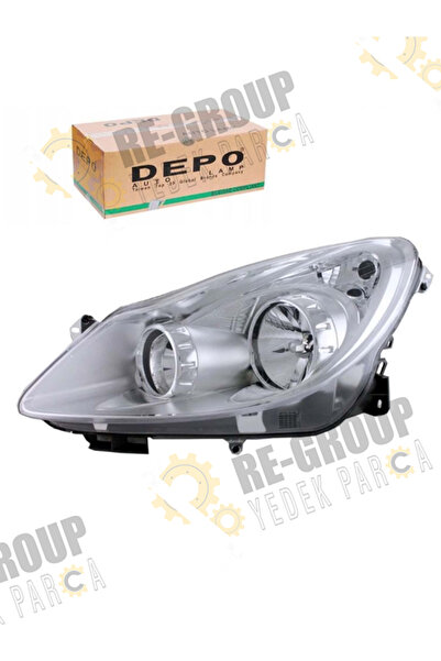 Depo OPEL CORSA D ÖN FAR KROM BEYAZ 2006-2010 -SOL- 1216189