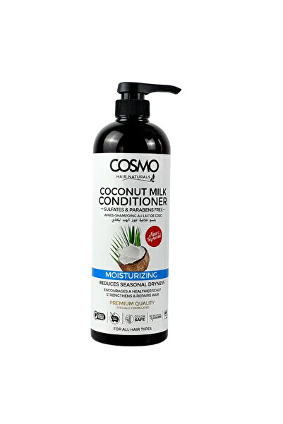 Cosmo Hair Naturals Moisturizing Hair Conditioner With Coconut Milk, Strength...