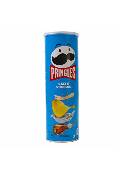 Pringles Salt and Vinegar Flavored Chips 165g Suitable for Vegetarians Snacks