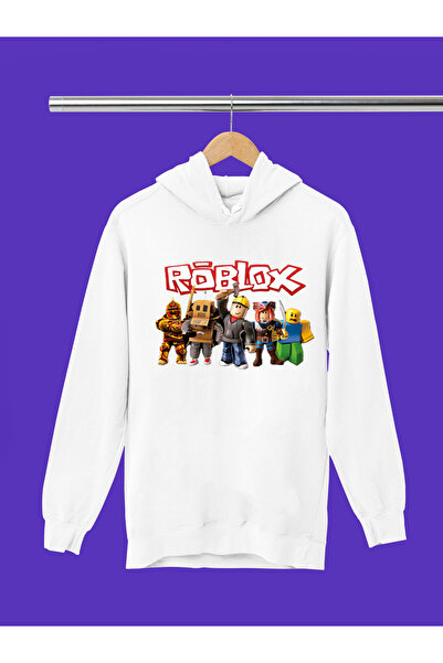 MAGORS SWEATSHIRT CU GLUGĂ PENTRU BĂIEȚI, IMPRIMAT ROBLOX, 3 fire, CALITATE, ...