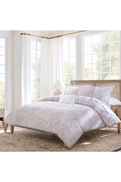 Orange Bed & Bath Sophia Toile | 100% Cotton Single Duvet Set, 8 Pieces