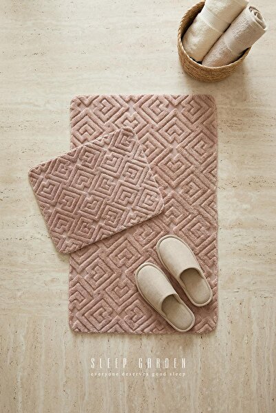 Sleep Garden Calma Banyo Paspas Seti Kaydırmaz 60x100 cm + 40x60 cm