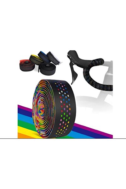 SARİSSA BİSİKLET Briviga Rainbow Gidon Bandı PU+EVA Bisiklet Gidon Bandı Yol ...