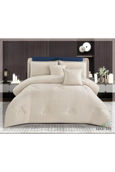 ROSHAN مفرش ليسا نفرين مطرز من المايكروفايبر الناعم 230×250