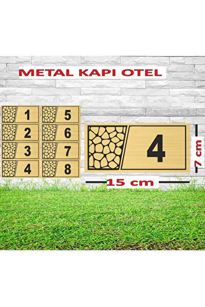 sıradışıhediyem رقم باب الفندق من 1 إلى 8، رقم الطابق، رقم الطاولة، مع شريط خلفي