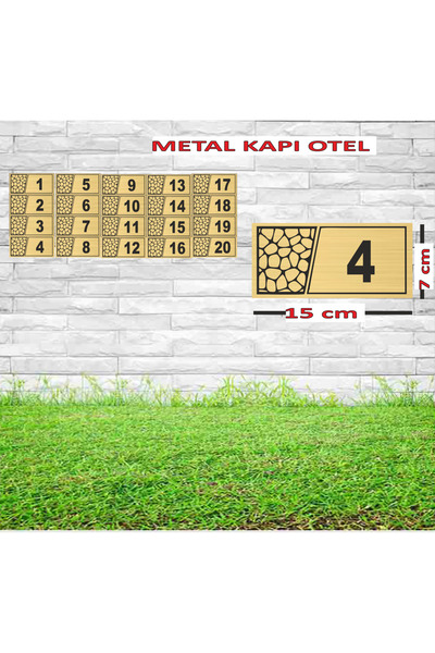 sıradışıhediyem أرقام من 1 إلى 20 لأبواب الفنادق، أرقام الشقق، أرقام الطوابق،...