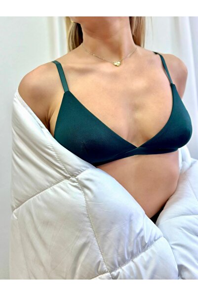 ROZENİN LINGERIE Sevgililer Günü Özel Zümrüt Yeşili Mikro Balensiz Kapsız Top...