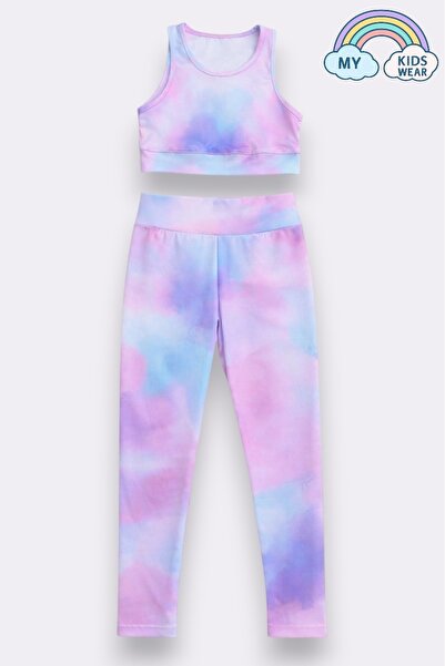 My Kids Wear Girl's Multi-Purpose Patterned Swimsuit & Sports Set 12453