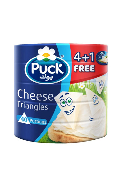 Puck Soft Spreadable Cheese Triangles 40 Portion- 5X120gms