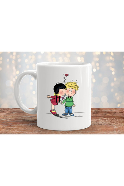 MODA February 14 Valentine's Day Printed Gift Porcelain Mug