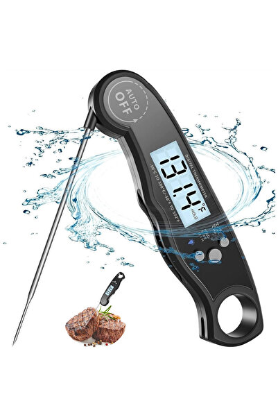 Dasbo Termometru digital pentru alimente, impermeabil IP67, sondă pliabilă di...