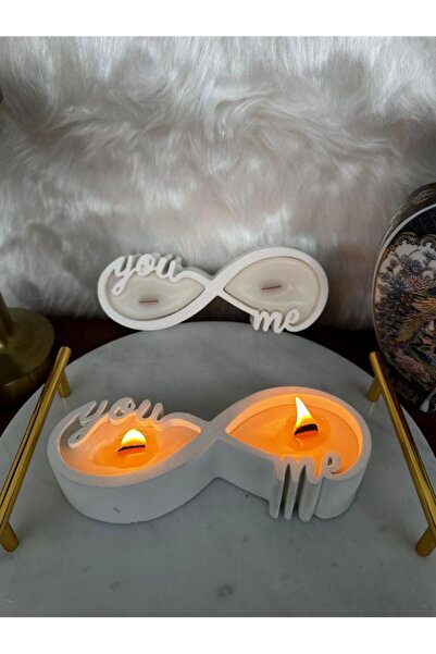 Handmade Lumanare parfumata decorativa din ceara de soia - Infinit Love