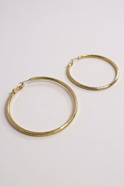 Çelik Gold Halka Küpe