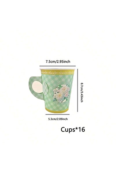 Choice طقم أدوات مائدة لحفلات الشاي مكون من 16 قطعة، مناسب لحفلات الشاي النسا...