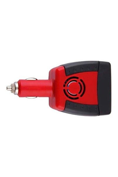 LC Car Inverter Charger – 12V DC to AC Power Converter with USB Port Red/Black