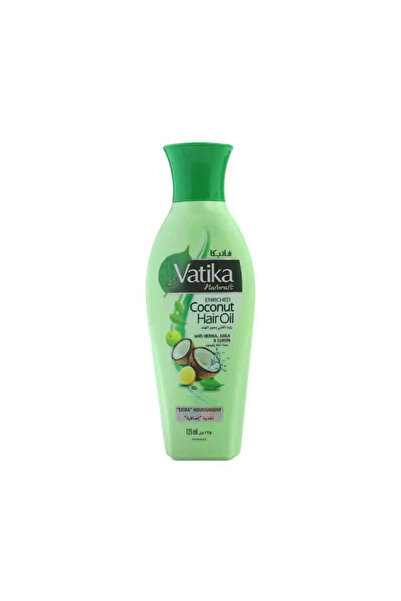 Vatika زيت جوز الهند الطبيعي للشعر مع الحناء والأملا والليمون للتغذية - 125 مل