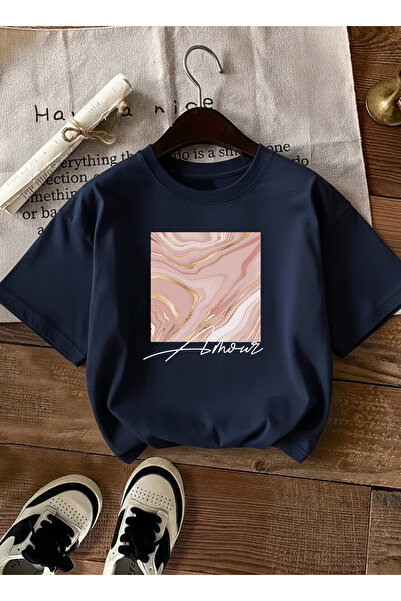 caddekombin Γυναικείο μπλουζάκι σε ροζ χρυσό, λαμπερό γραφικό σχέδιο με τύπωμ...