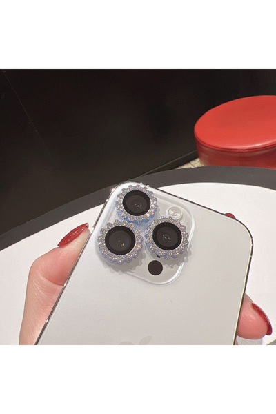 Choice Tempered glass 14 or 14Plus(2pcs sky blue Red Camera Lens Protector fo...