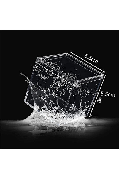 Choice As Photos 5.5x 5.5 12pcs 12 PCS Transparent Acrylic Boxes With Cover P...