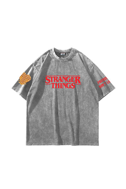 Sekizbiraltı Friends Don'T Lie Printed Oversized Unisex Washable White Tshirt