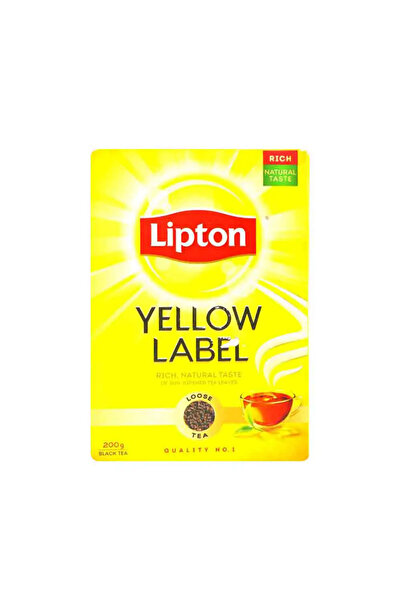 Lipton Yellow Label Rich Natural Taste Loose Black Tea- 200gms