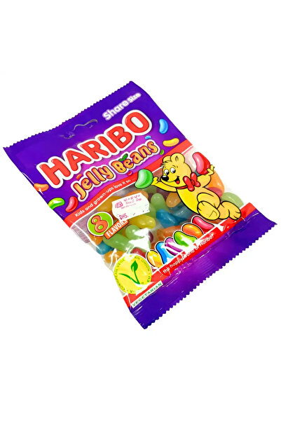 Haribo حلوى جيلي بينز المطاطية - 80 غرام