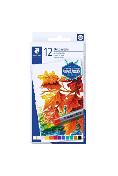 Staedtler ألوان باستيل زيتية مناسبة للرسم أو الكتابة أو التلوين - 12 قطعة