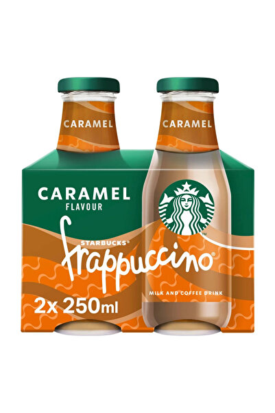 Starbucks فرابتشينو بنكهة الكراميل، مشروب قهوة بارد - 2 × 250 مل
