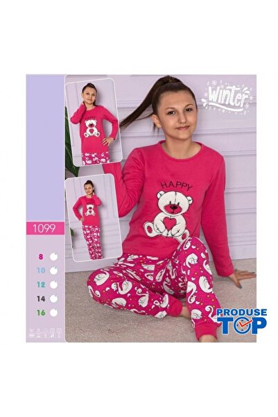 Produse.Top Pijamale pentru copii cu imprimeu de ursuleți roz închis