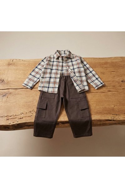 Montisu 100% Cotton Premium Boys' Transitional 2-Piece Set