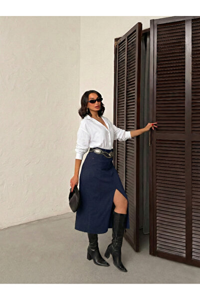 blue wings denım co. ΦΟΥΣΤΑ ΜΕ ΚΟΜΜΑΤΑ ΣΤΟ ΤΕΛΟ ΤΗΣ ΦΟΥΣΤΑΣ, ΣΚΟΥΡΟ ΜΠΛΕ, ΜΕ ...