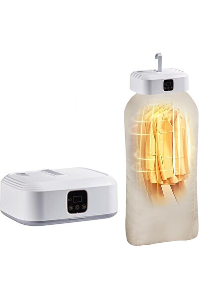 RAWAID مجفف ملابس كهربائي محمول، مضخة حرارية 600 واط، تجفيف سريع مع مؤقت وتعق...