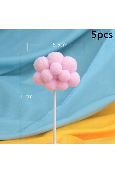 Choice3 5PCS Rainbow Unicorn Themed Star Cloud Cake Decor Birthday Party Supp...