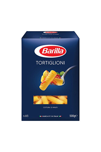 Barilla Tortiglioni No 83 Pasta With Cooking Time 12 Minutes - 500g