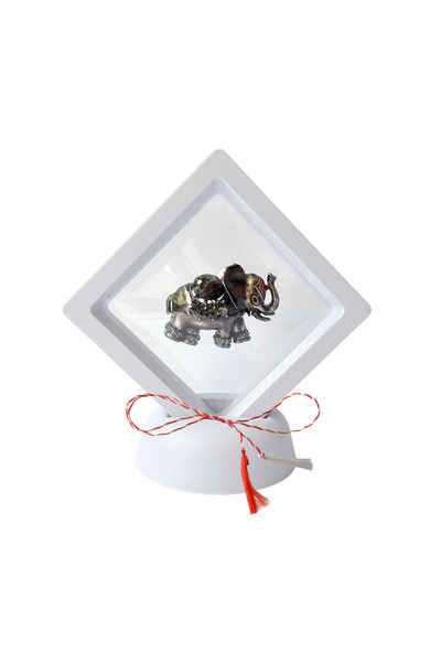 Abundo Martisor Elephant Brooch with Crystals