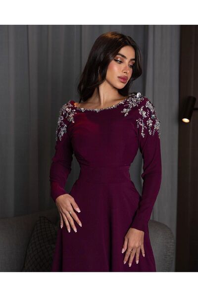 drfan Embroidered wool dress