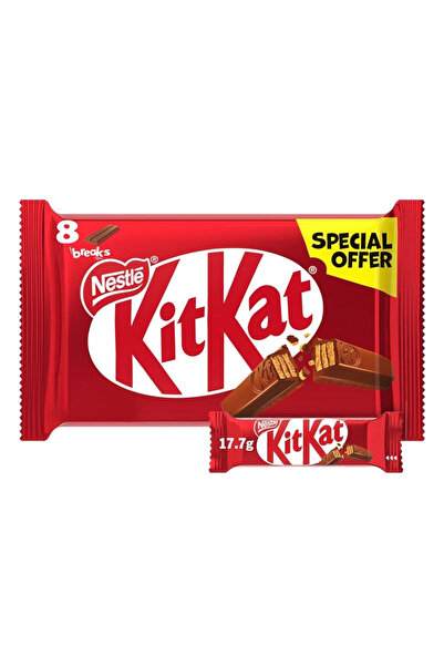 Nestle عبوة كيت كات ميني شوكولاتة بحجم إصبعين - 8 × 17.7 غرام