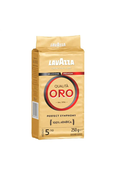 LavAzza Qualita Oro 100percent Arabia Premium Ground Coffee 5 Intensity- 250gms