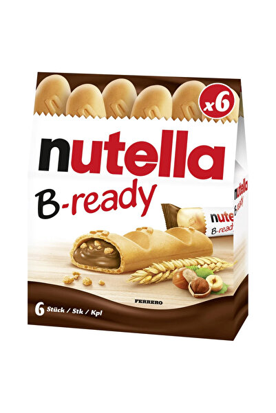 Nutella رقائق ويفر محشوة بالكريمة من بي ريدي - 6 قطع