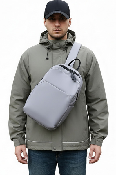 woys Small Size Gray Backpack - Suitable for Daily Use and Hiking - Waterproo...