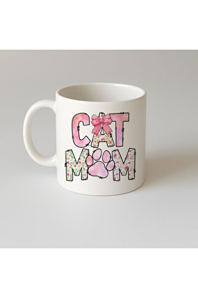 MODA Cat Mom Printed Gift Porcelain Mug
