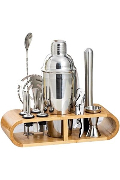 Arabest Cocktail Bar Set 12-PC Bartender Kit with Bamboo Stand Bar Set Cockta...