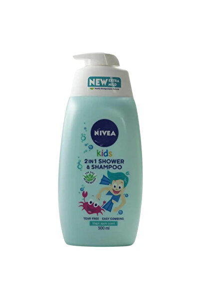NIVEA جل استحمام وشامبو للأطفال ٢ في ١ برائحة التفاح السحري - ٥٠٠ مل