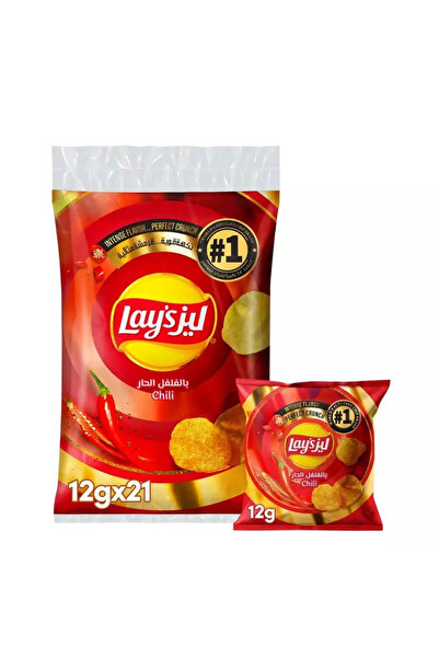 Lays Forno Chili Flavored Potato Chips-21X12gms