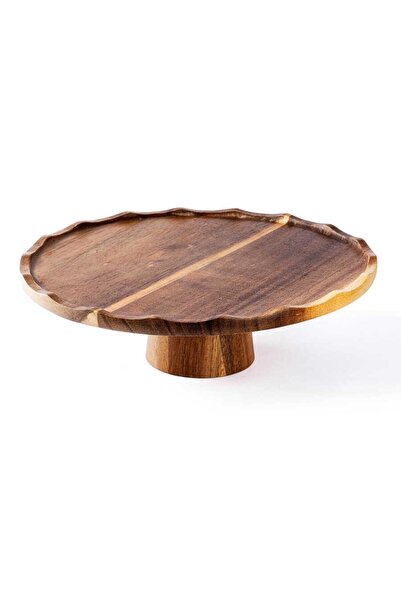 Tantitoni Inter 005-01 Special Wooden Cake Stand 30X9 cm
