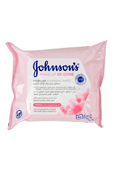 Johnson's Johnsons Make Up Be Gone Micellar Normal Skin Cleansing Wipes- 25pcs