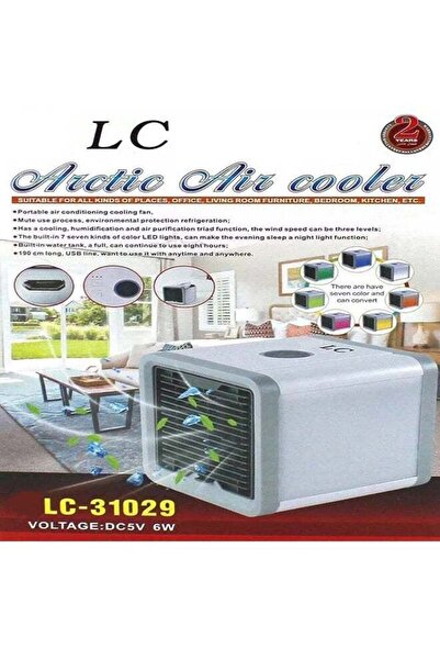 LC Mini Arctic Air Cooler 6W Portable USB Cooling Fan with LED Night Light