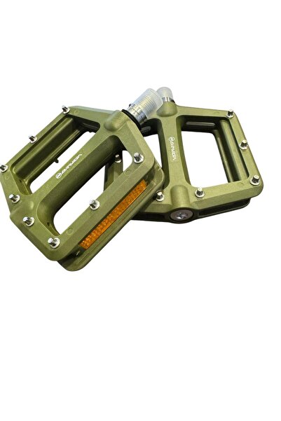 SARİSSA BİSİKLET Briviga Plastik Çivili Platform Bisiklet Pedalı Haki Yeşil 1...