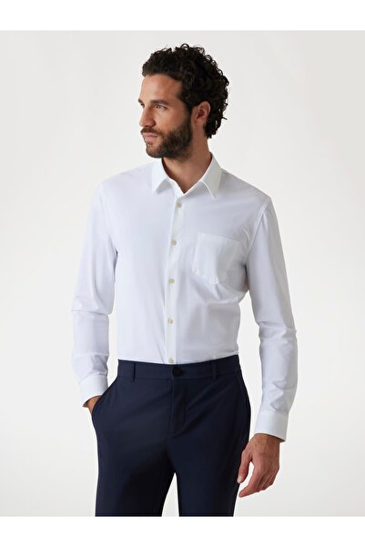 Guess LS SUNSET TECH SHIRT قميص بيض للرجال M3YH34WFKM0-G011